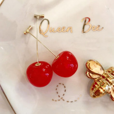 Boucles d'oreilles cerises