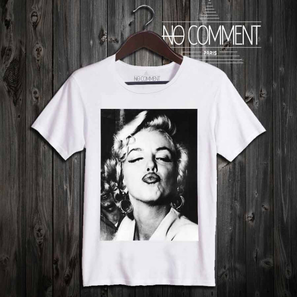 Tee-shirt Marilyn Monroe Kiss à commander
