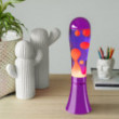 Lampe lave magma violette aluminium