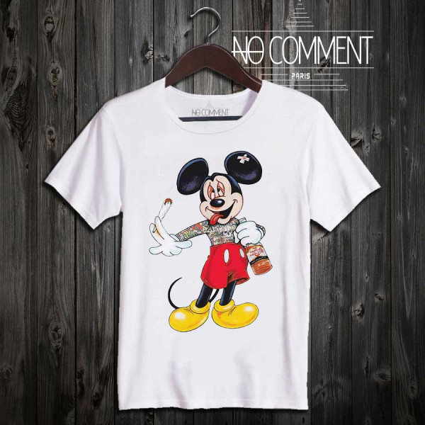 Tee-shirt Mickey dope No comment à commander