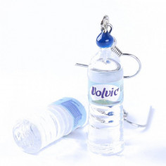 Boucles d'oreilles bouteille d'eau Volvic 2