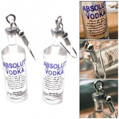 Boucles d'oreilles bouteille Absolut Vodka 2