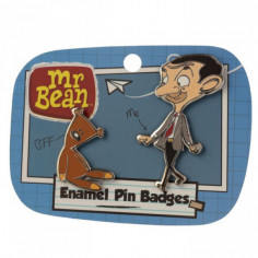 Pin's Mr Bean et son ourson Teddy de Puckator sous...