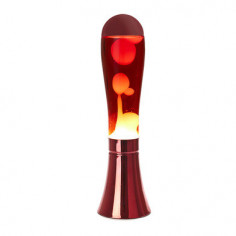 Lampe lave magma rouge et aluminium rouge par Balvi 2