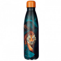 Bouteille isotherme Tigre en acier inoxydable
