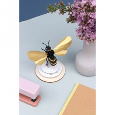 Abeille 3D papier dorée par Assembli avec en cadeau...
