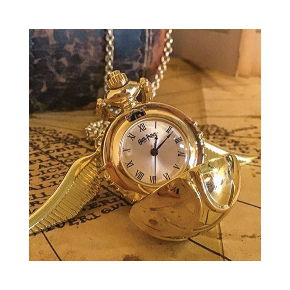 HARRY POTTER Collier Horloge Vif d'or plaqué or The Carat Shop