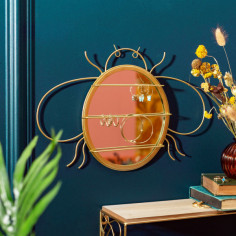 Porte Bijoux Miroir Abeille