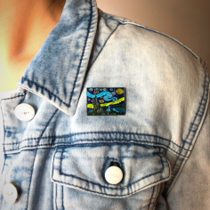 Pin's La nuit étoilée de Vincent Van Gogh 2