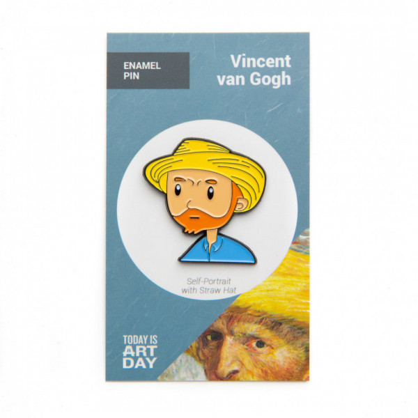 Pin's Autoportrait au chapeau de paille de Vincent Van Gogh