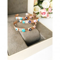 Bracelet Jonc oeils multicolore