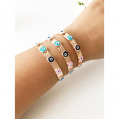 Bracelet Jonc oeils multicolore 2