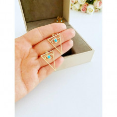 Boucle d'oreille œil triangle