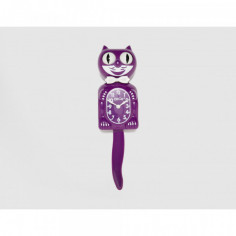 Horloge Chat Kit-Cat Klock Violette 40cm