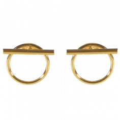 Boucles d'Oreilles Pendantes Doré