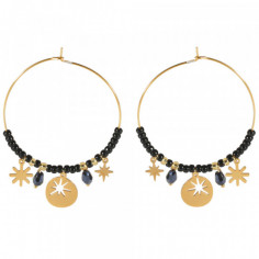 Boucles d'Oreilles au Motifs d'étoiles