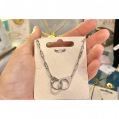 Collier menottes argenté