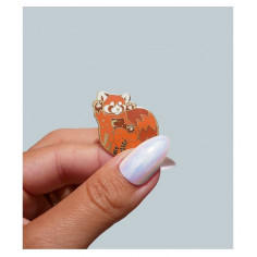 Pin's Panda Roux