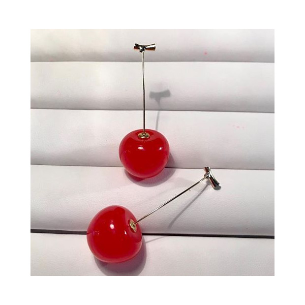 Boucles d'oreilles cerises