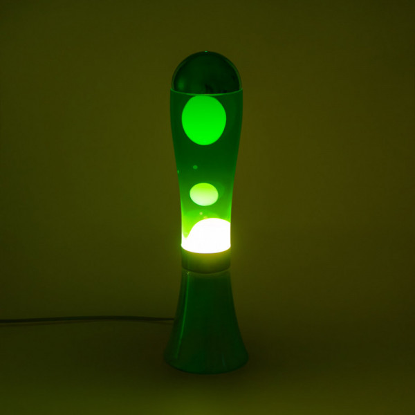 Lampe lave magma bleue aluminium