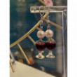 Boucles d'oreilles verre de vin