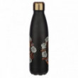 Bouteille / Gourde isotherme en acier inoxydable 500ml Skull&Roses de Puckator