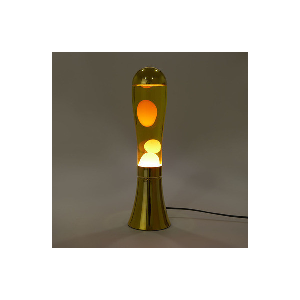 Lampe lave magma dorée de Balvi