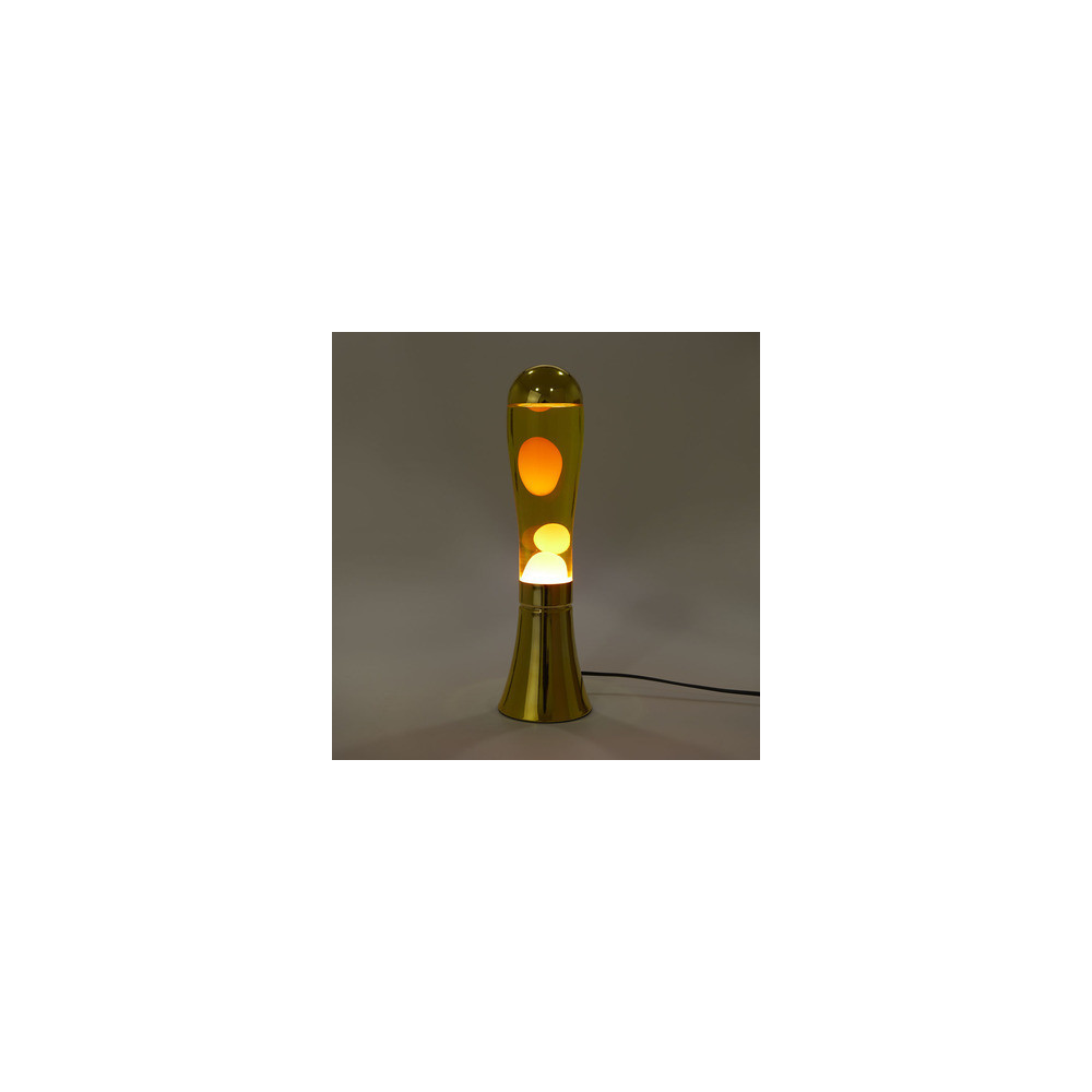 Lampe lave magma dorée de Balvi