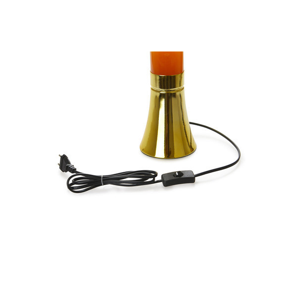 Lampe lave magma dorée de Balvi
