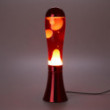 Lampe lave magma rouge et aluminium rouge par Balvi