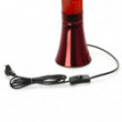 Lampe lave magma rouge et aluminium rouge par Balvi