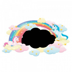 Sticker ardoise licorne