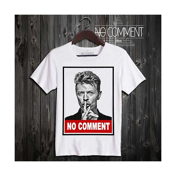 Tee-shirt Bowie No Comment à commander